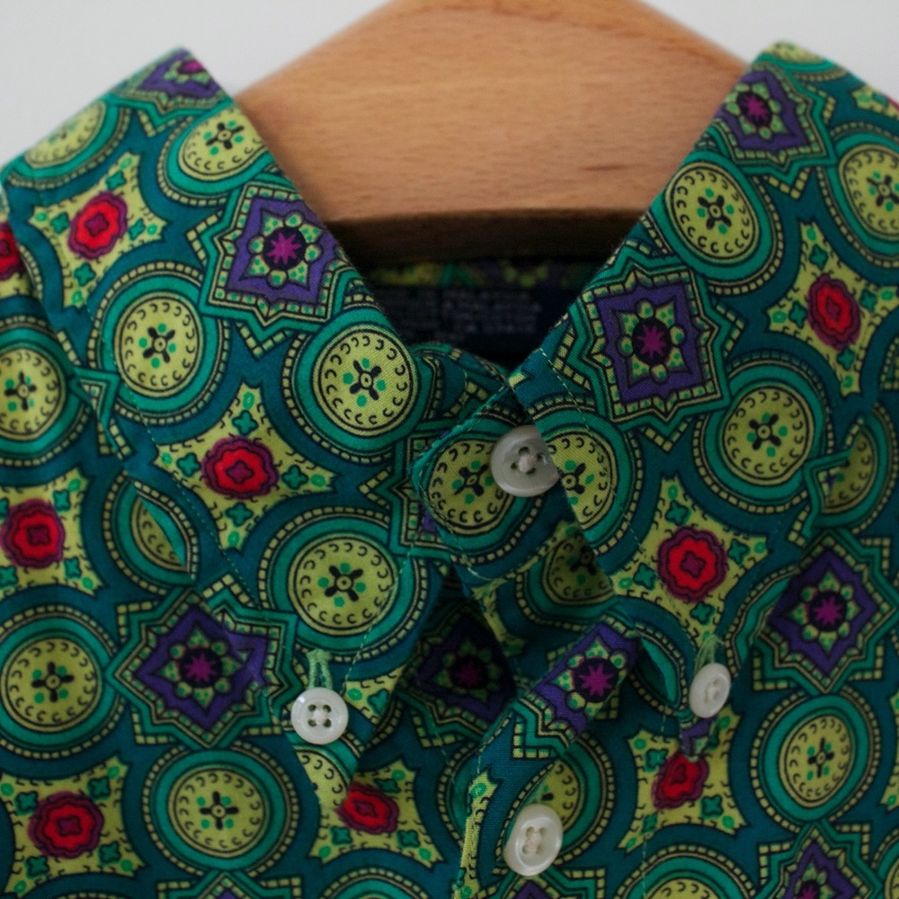 Vintage Mens Button Down Shirt